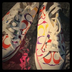 Colorful Coach shoes